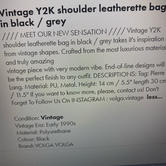 Vintage 1990s Vegan Black Clutch Shoulder Bag - Picture 2 of 9